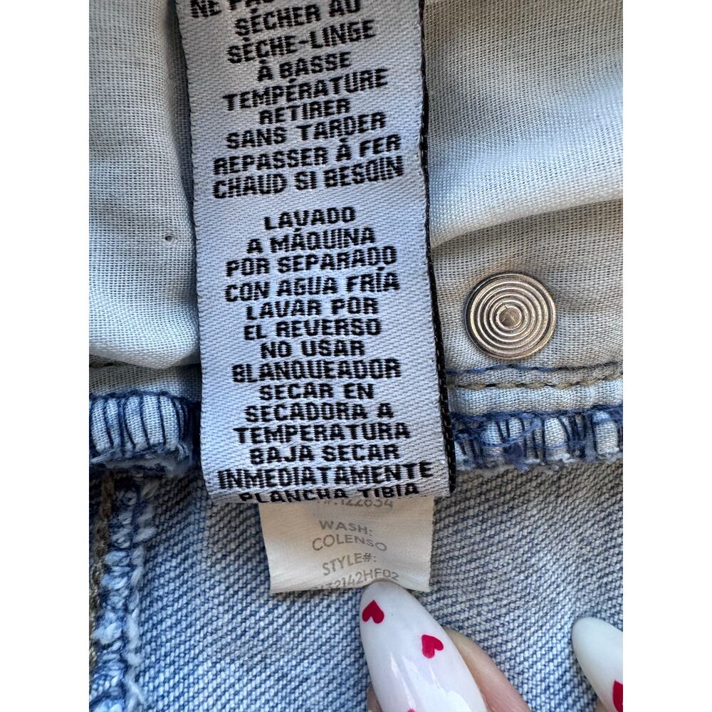Re/Generation by One Teaspoon High Rise Distressed Denim Shorts Sz 11/30 summer - Picture 6 of 6